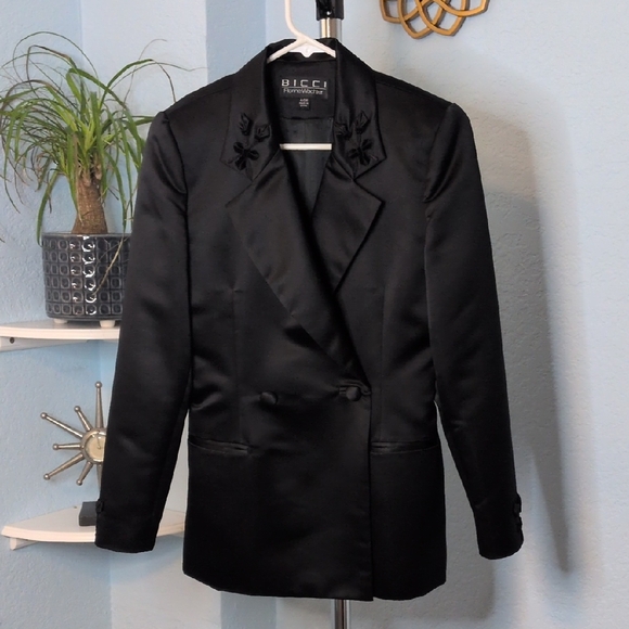 Bicci By Florine Wachter Satin Blazer - Picture 1 of 7